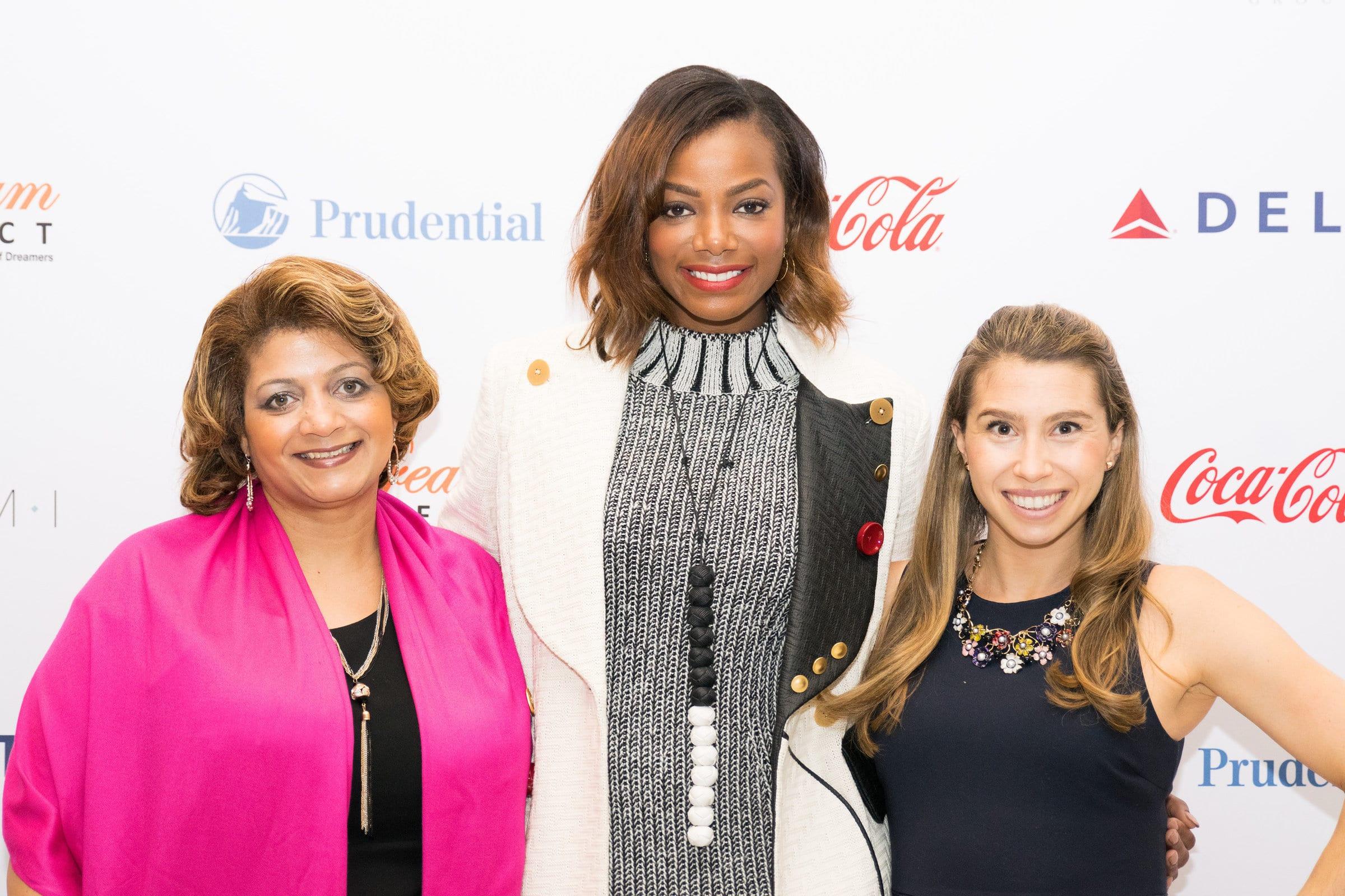 Left to Right: Dorinda Walker (VP of Consumer Strategy, Prudential Financial), Tai Beauchamp (CEO of Tai Life Media), Jennifer Fleiss (Co-Founder, Rent The Runway) at the 2016 Dream Project Symposium (photo credit: Jasmine Alston)
