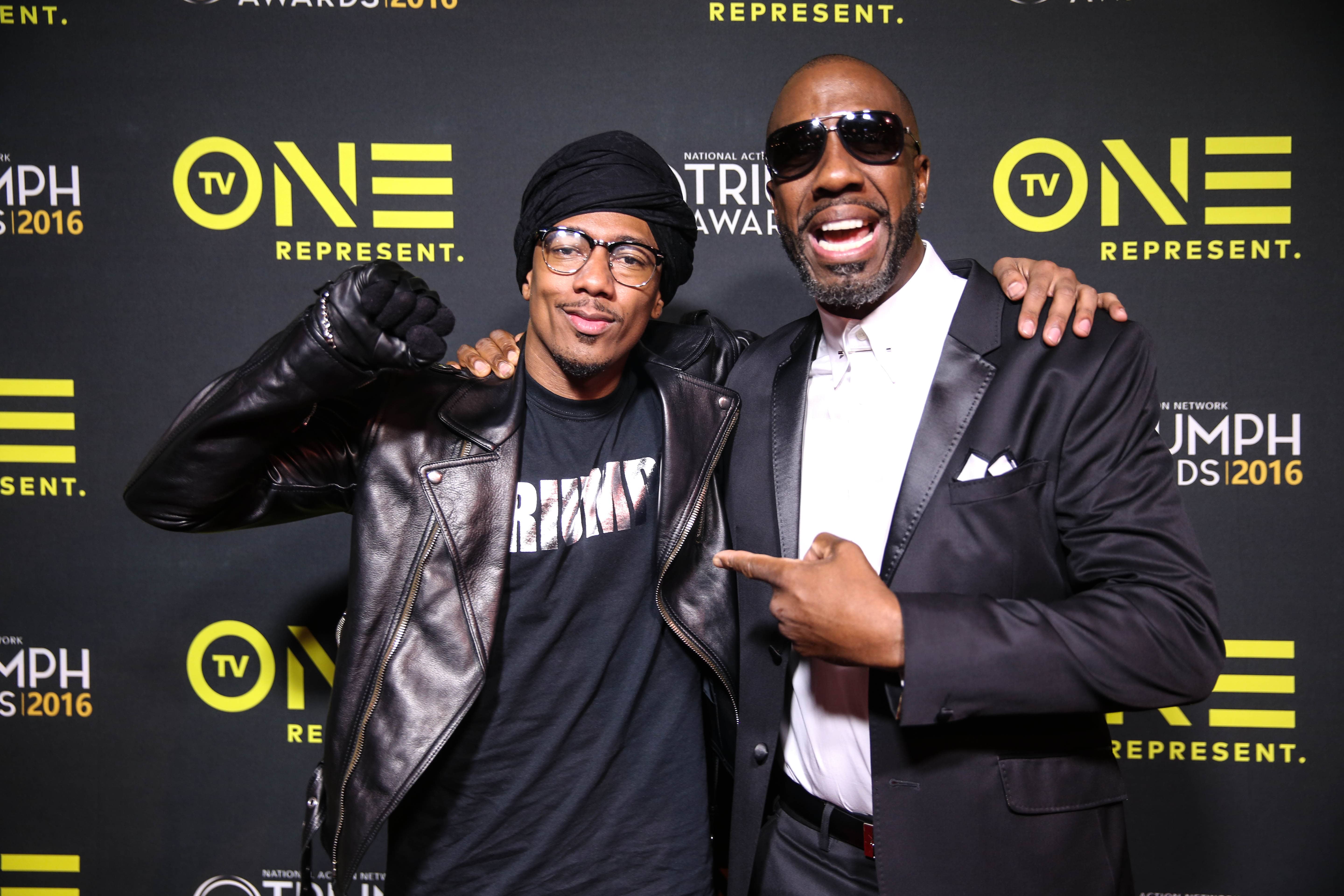The 2016 Triumph Awards: Nick Cannon-and J.B. Smoove (photo credit: Robin Marshall)
