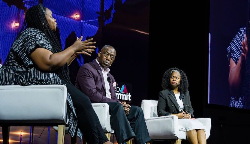 Black Innovation Alliance Members on stage at the Web Summit 2022