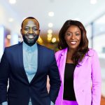 Moovn founder and CEO Godwin Gabriel and UrbanGeekz Founder and CEO Kunbi Tinuoye
